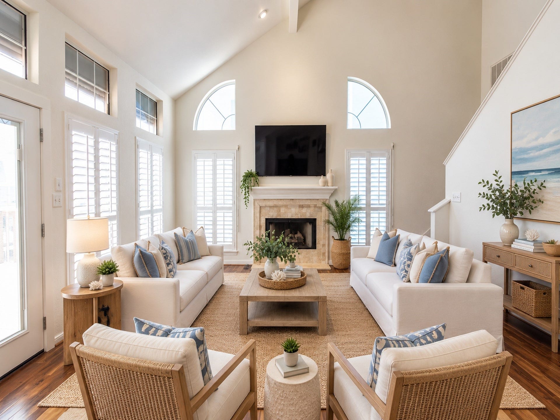 Light, bright room ready for your personal touches