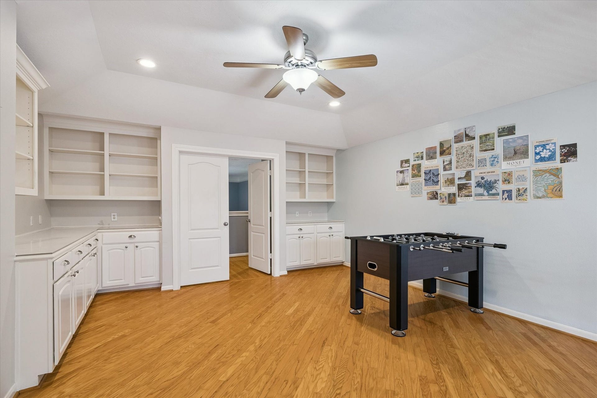 11510 Pecan Canyon Court, Tomball, TX 77377 Game room with built in craft tables and storage