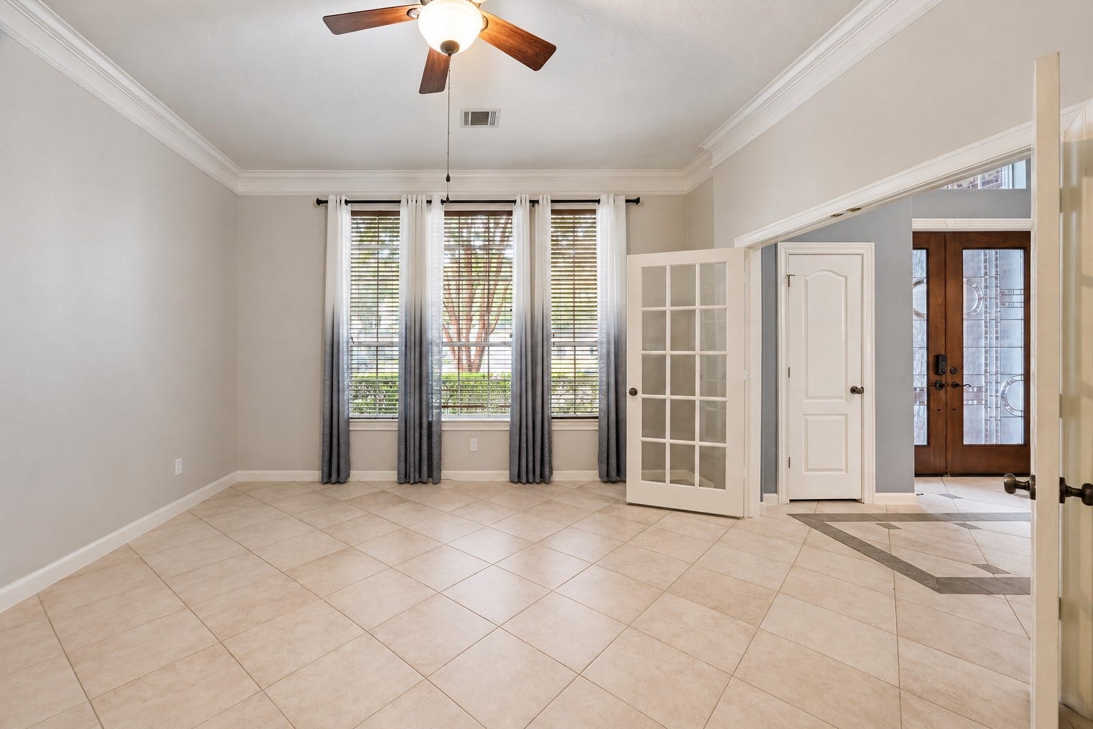 11510 Pecan Canyon Court, Tomball, TX 77377 Front study with large storage closet and french doors