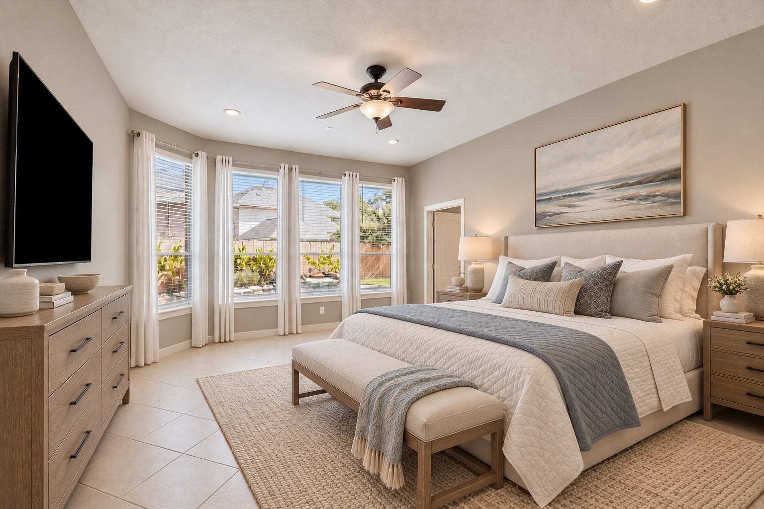 11510 Pecan Canyon Court, Tomball, TX 77377 Primary bedroom virtually staged and painted