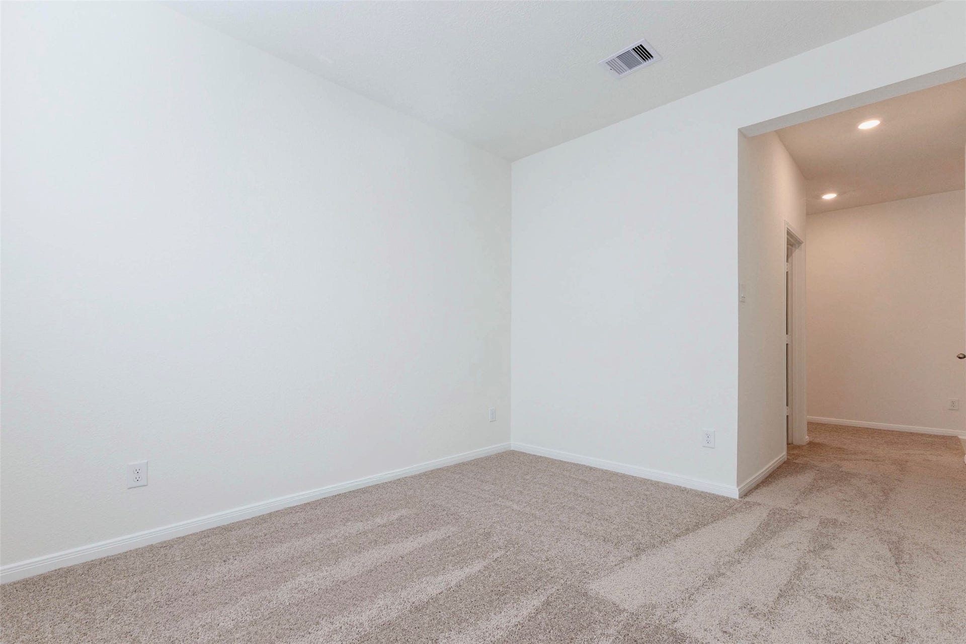 Just off the entry, the den adapts to your lifestyle as a home office, playroom or media space.
