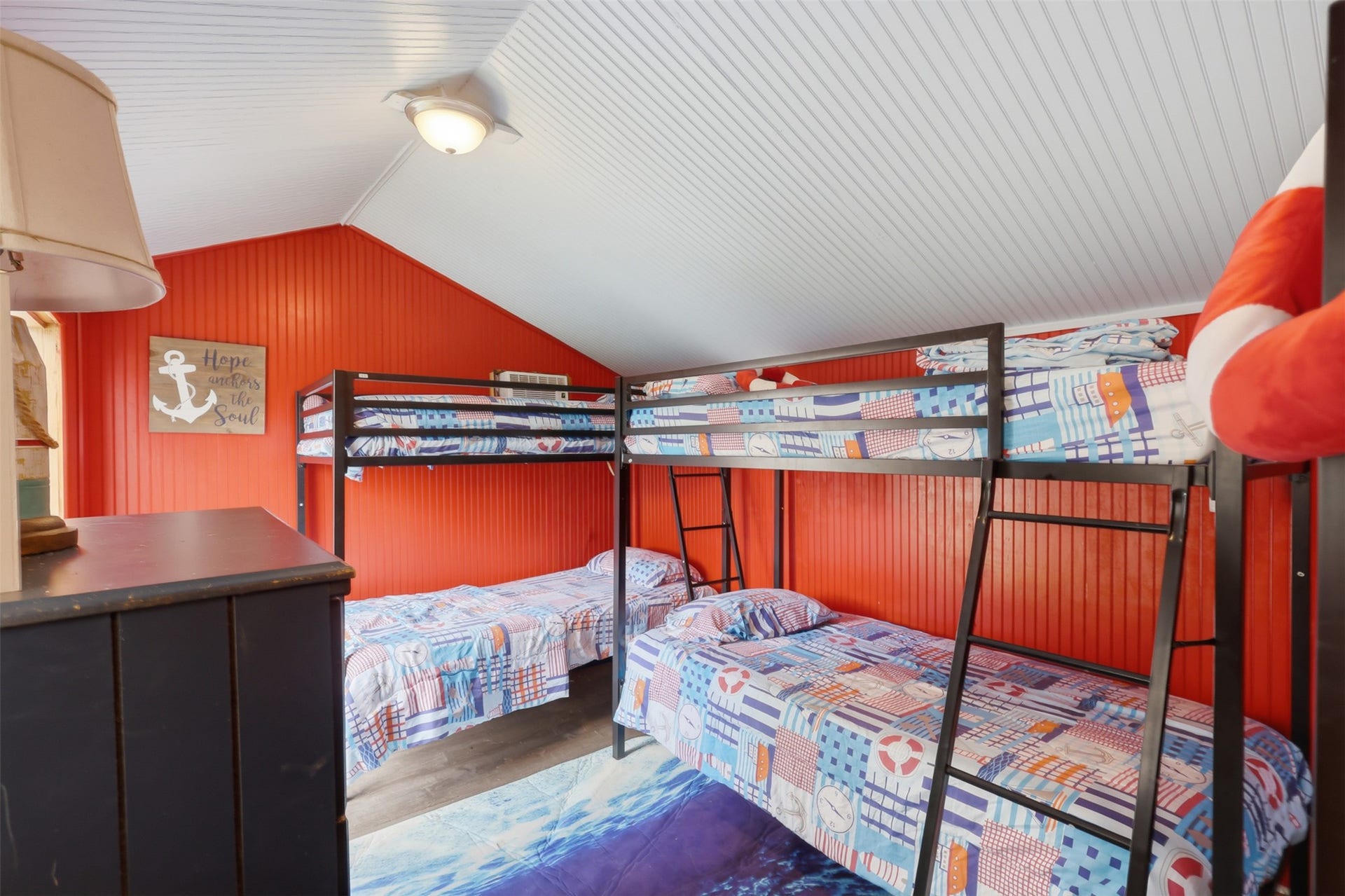 Spacious secondary bedroom offers plenty of room for comfortable furnishings and a flexible layout.