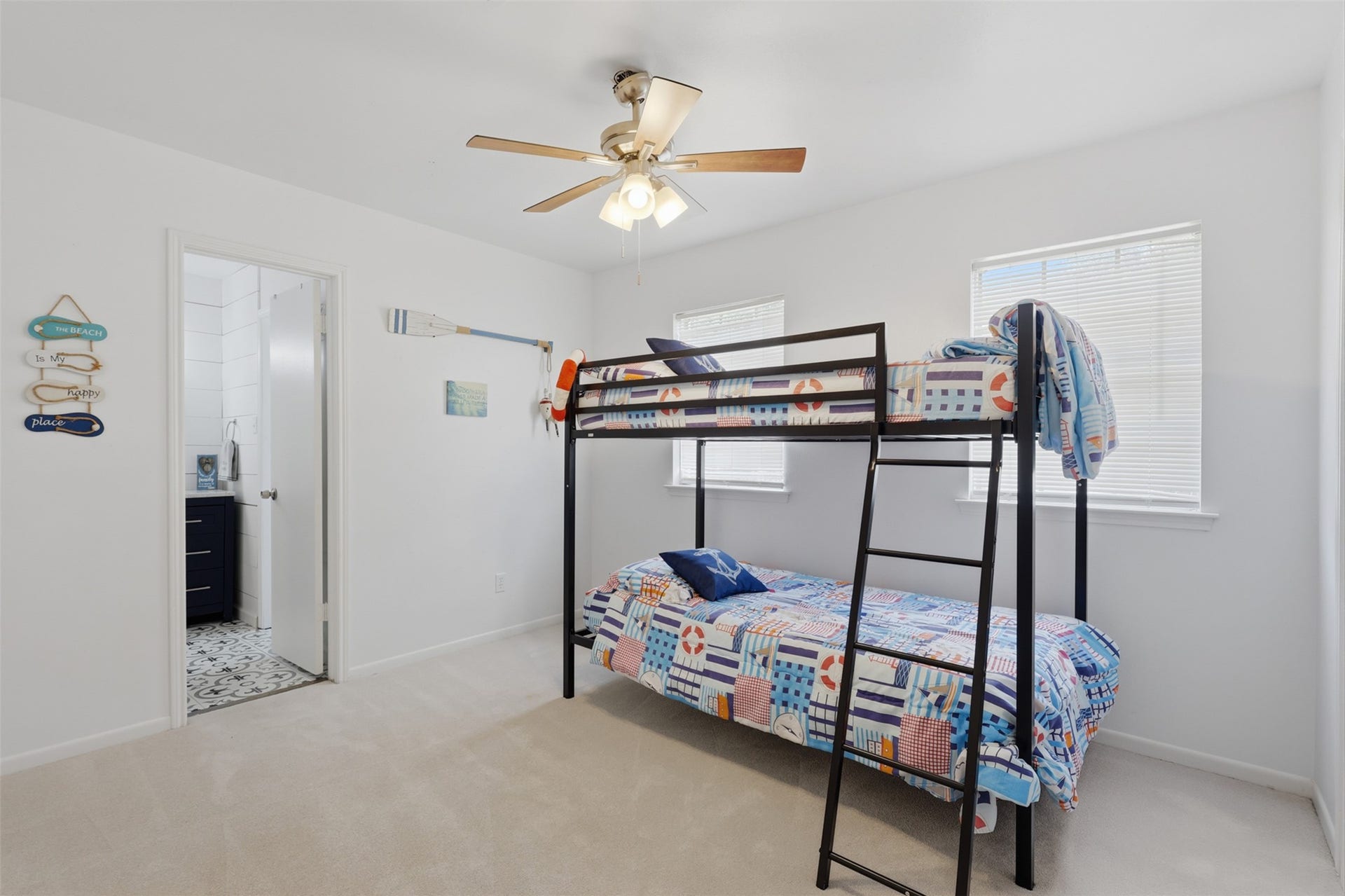 Well-sized secondary bedroom with natural light and a versatile layout.