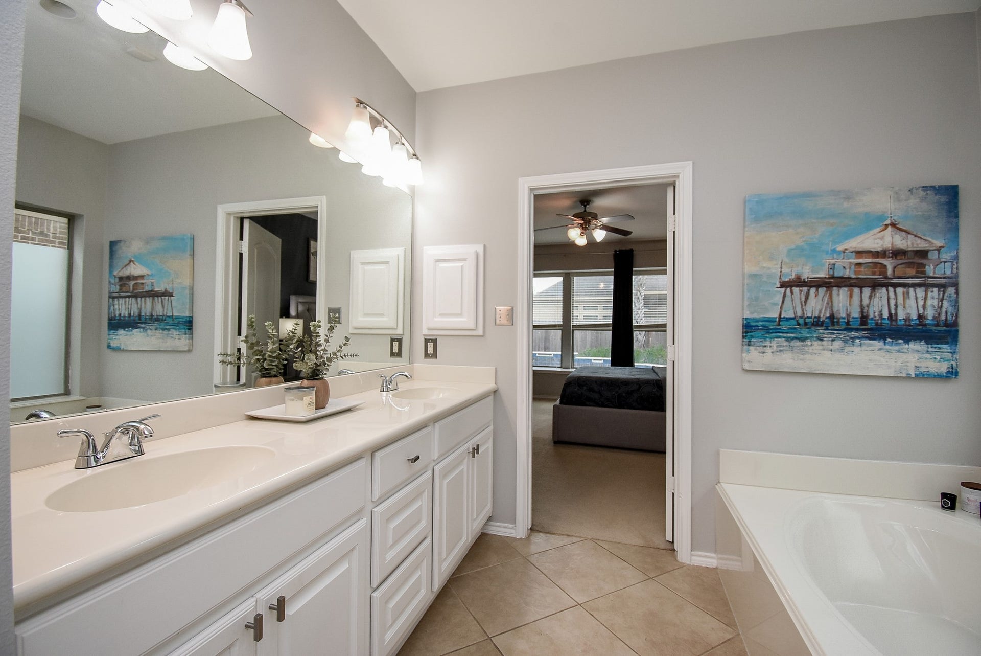 1334 Laura Hills Lane, Spring, TX 77386 Thewalk-in closet features built-in shelves and extra storage space!
