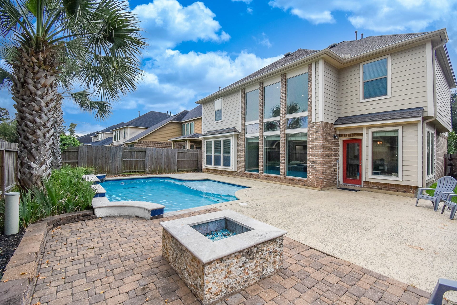 1334 Laura Hills Lane, Spring, TX 77386 Wise Investment checks all the boxes! New ROOF, Fresh Paint, Fire Pit, and so much more! A custom made gas firepit turns the backyard into a haven in the winter. This backyard is well suited for all seasons!