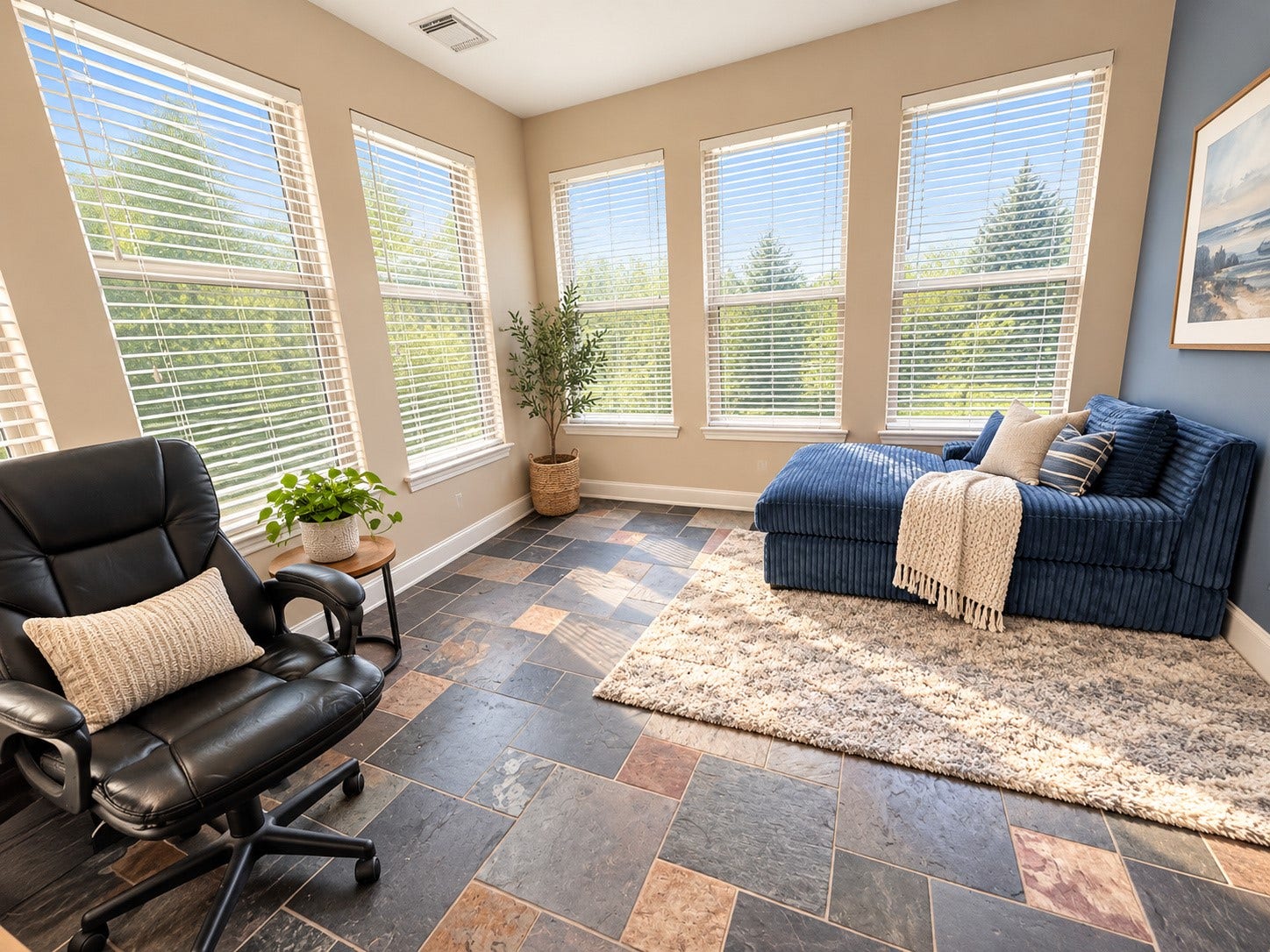 14215 Windy Crossing Lane, Humble, TX 77396 Sunny downstairs flex room. Grab your favorite cup of tea and a book and relax.