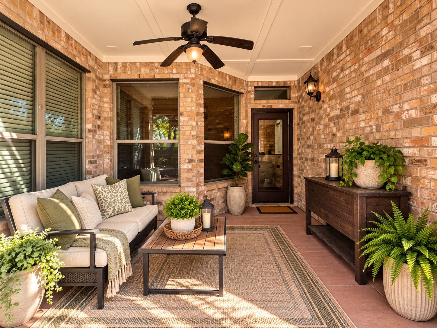 14215 Windy Crossing Lane, Humble, TX 77396 Cozy covered patio creates the perfect setting for morning coffee or quiet evenings outdoors.
