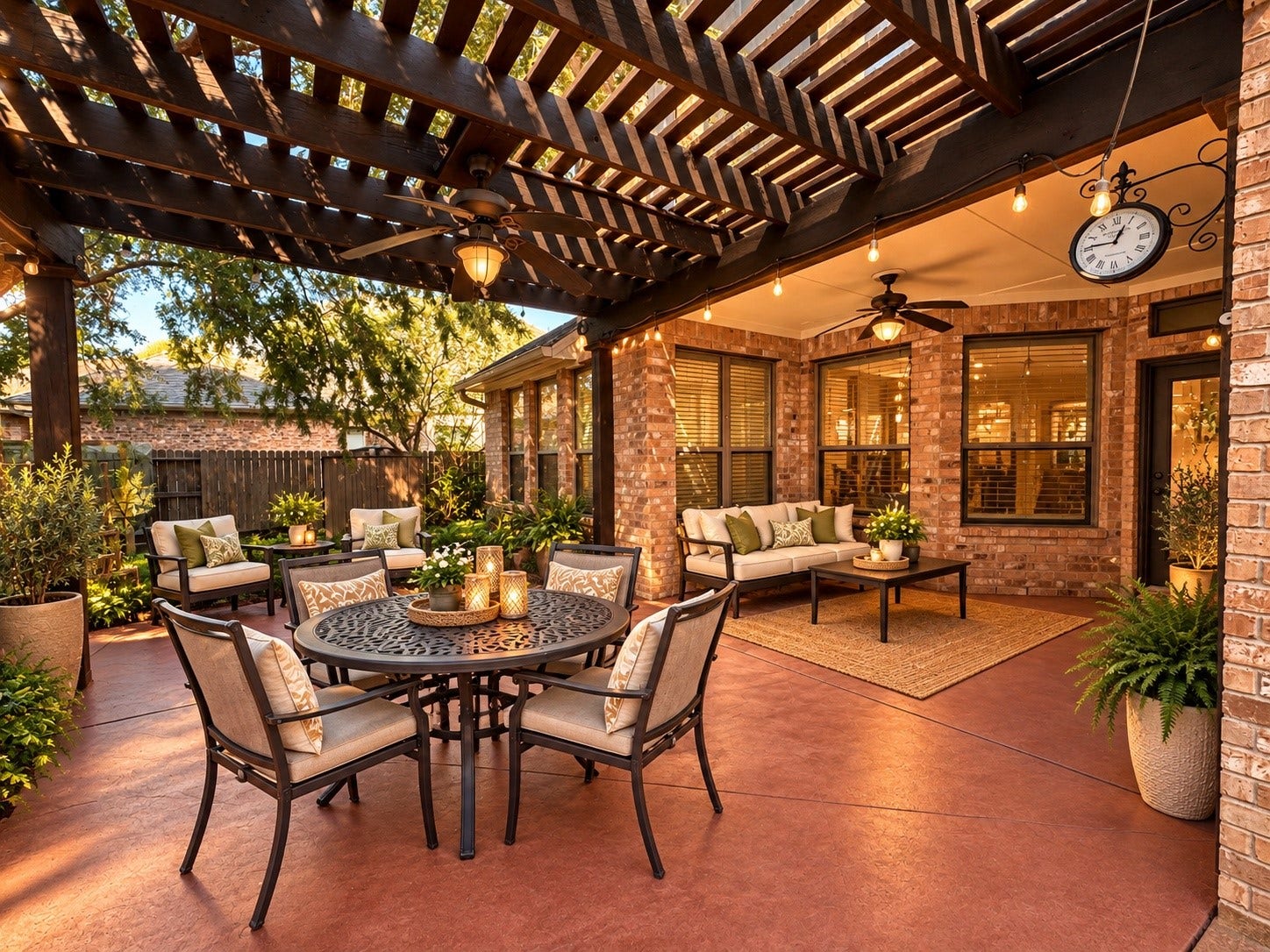 14215 Windy Crossing Lane, Humble, TX 77396 Spacious outdoor living area offers the perfect backdrop for dining, relaxing, and making memories.