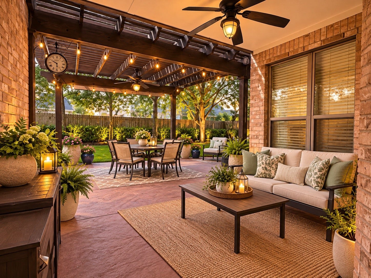 14215 Windy Crossing Lane, Humble, TX 77396 Enjoy sunny afternoons and fresh air in this delightful backyard entertaining space.