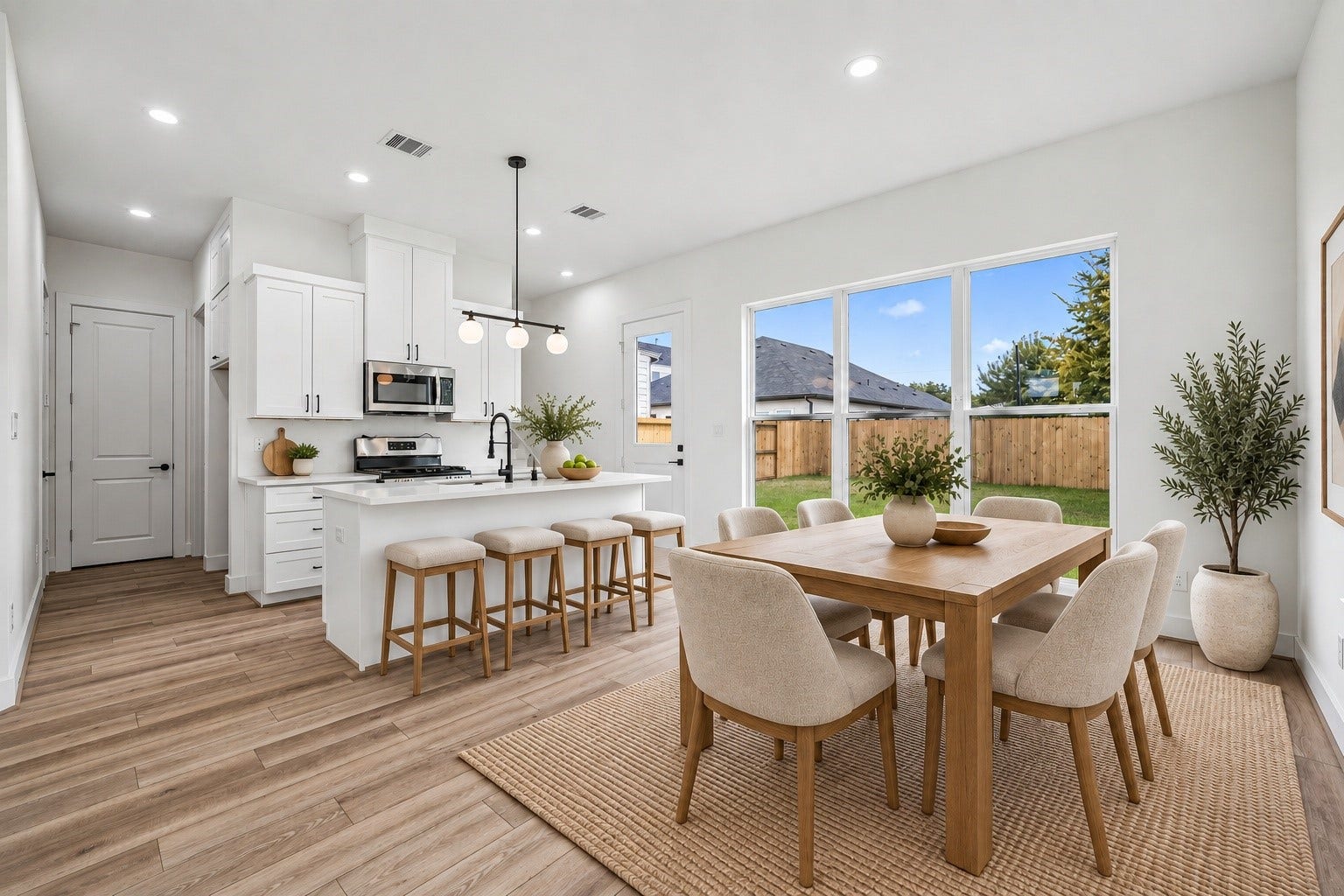 6415 Goforth Street, Houston, TX 77021 Virtually Staged dedicated dinning area.