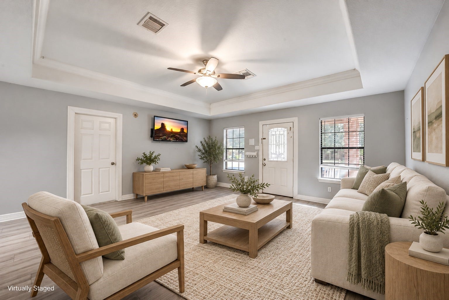 22911 Keith Drive, New Caney, TX 77357 Family room. This picture is virtually staged.