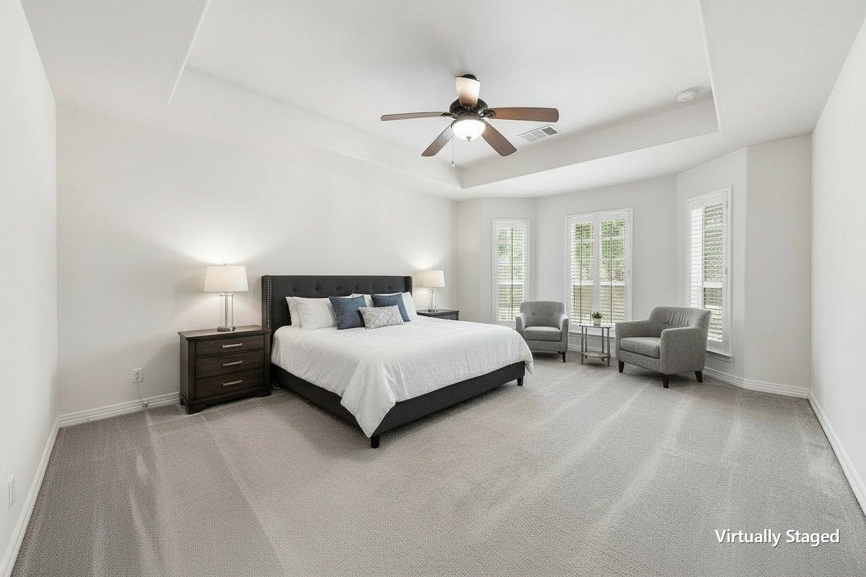 Virtually staged OR Digitally altered