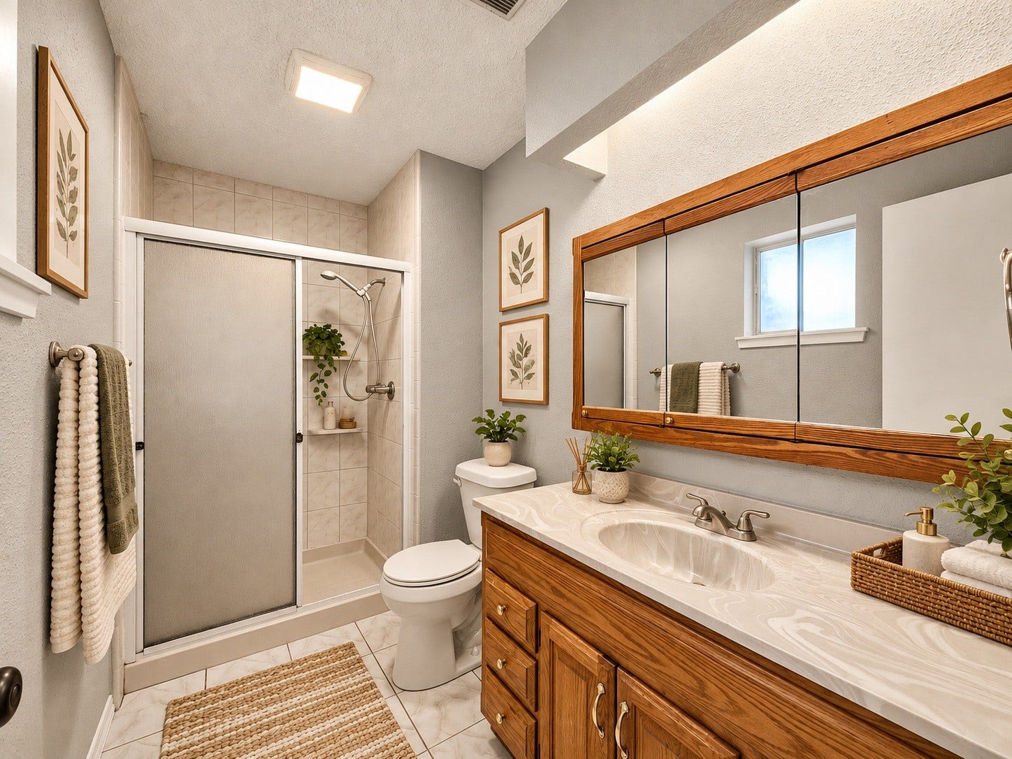 Primary Bathroom - Virtually Staged