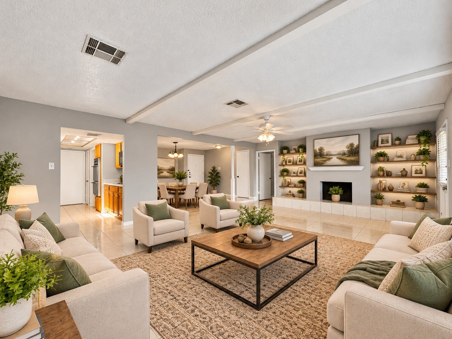 Living Room - Virtually Staged