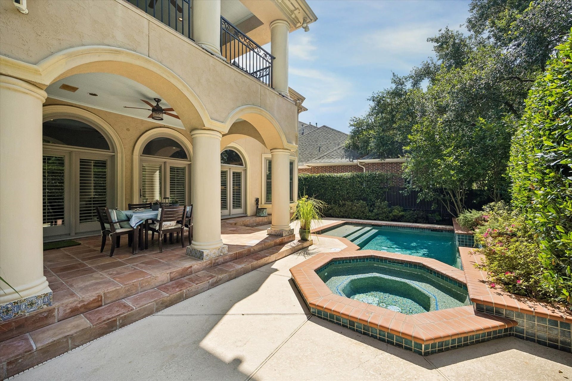 Outdoor entertaining opportunities abound.