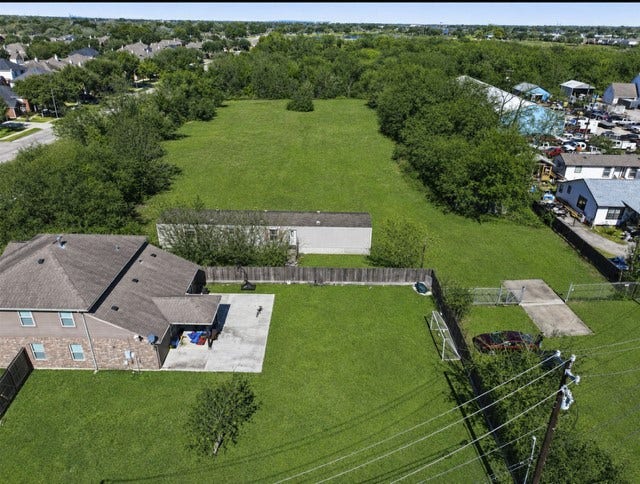 801 Genoa Red Bluff Road, Pasadena, TX 77504 aerial view enter the driveway on rightside of fence