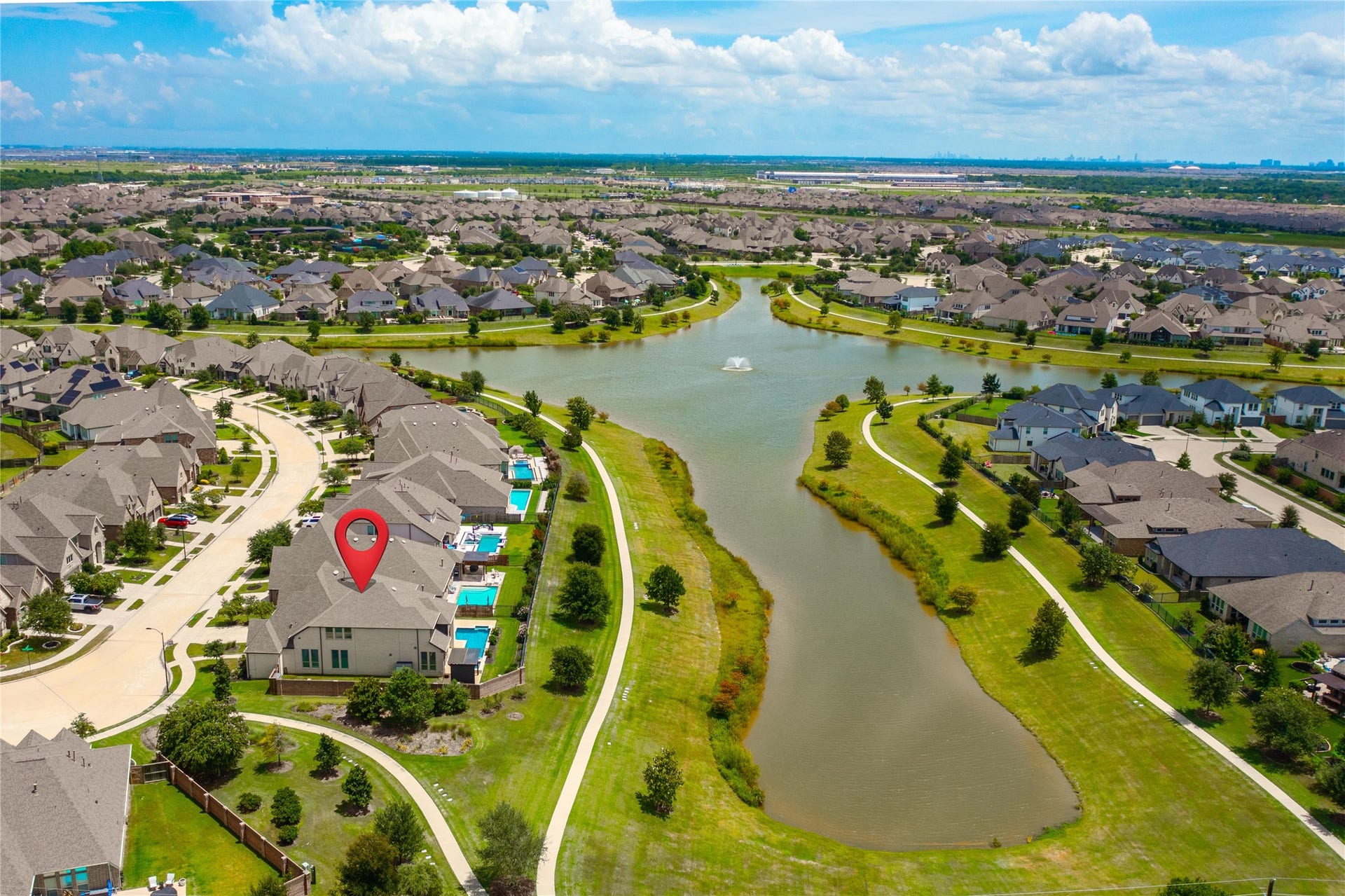 23935 Birchwood Lake Lane, Katy, TX 77493 Framed by lush natural surroundings, this backyard offers both privacy and stunning views in every direction. Its a serene retreat where beauty and tranquility come together.