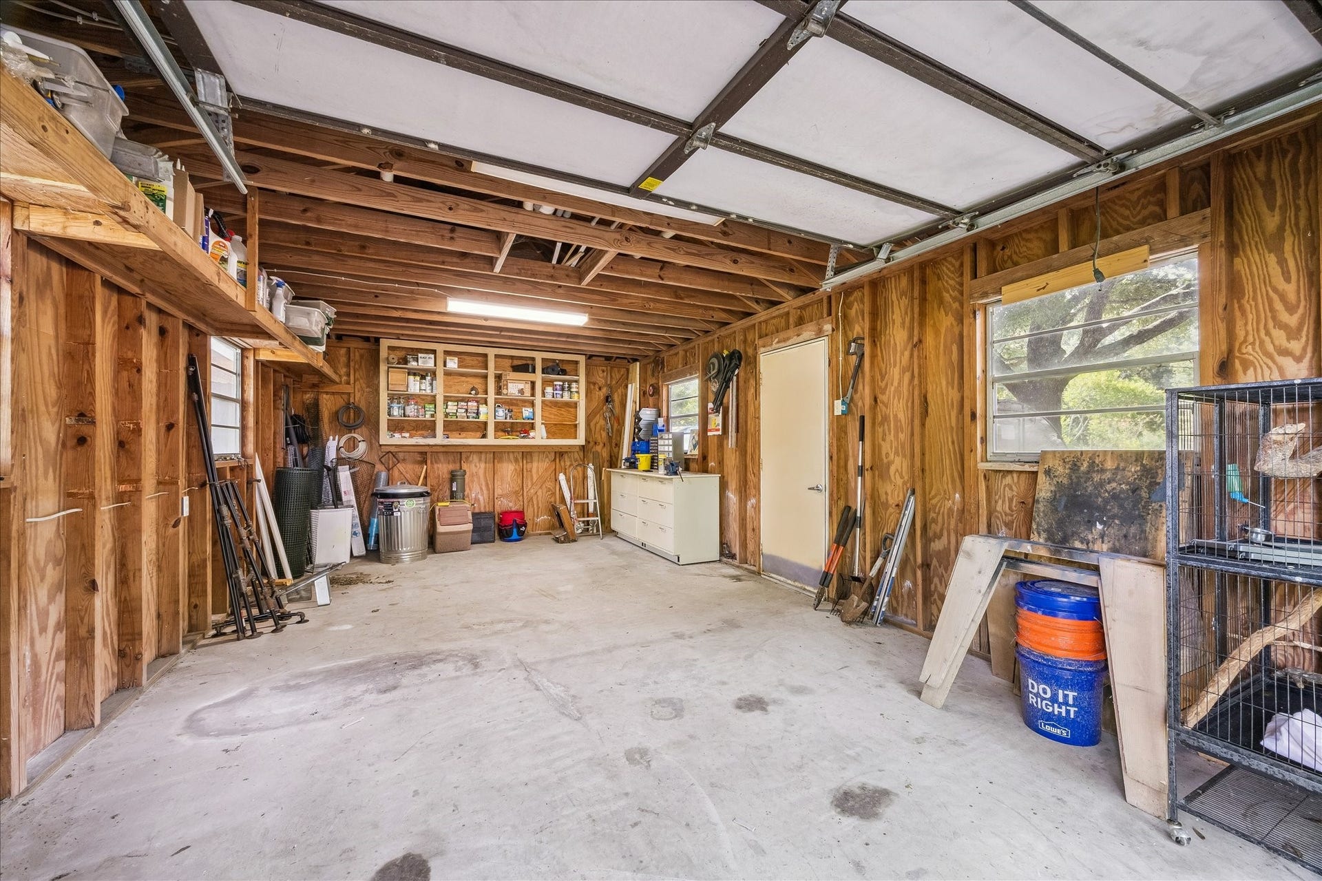 12511 Britt Road, Pearland, TX 77584 1st detached garage has a side entrance, window and electricity and would be a great shop.
