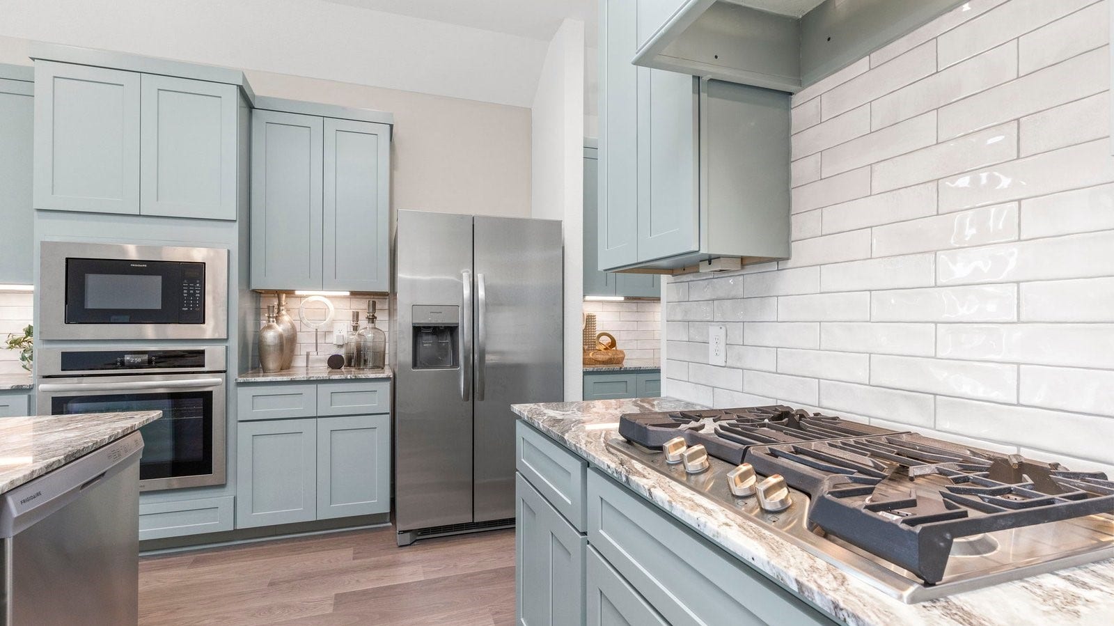kitchen with gas stovetop