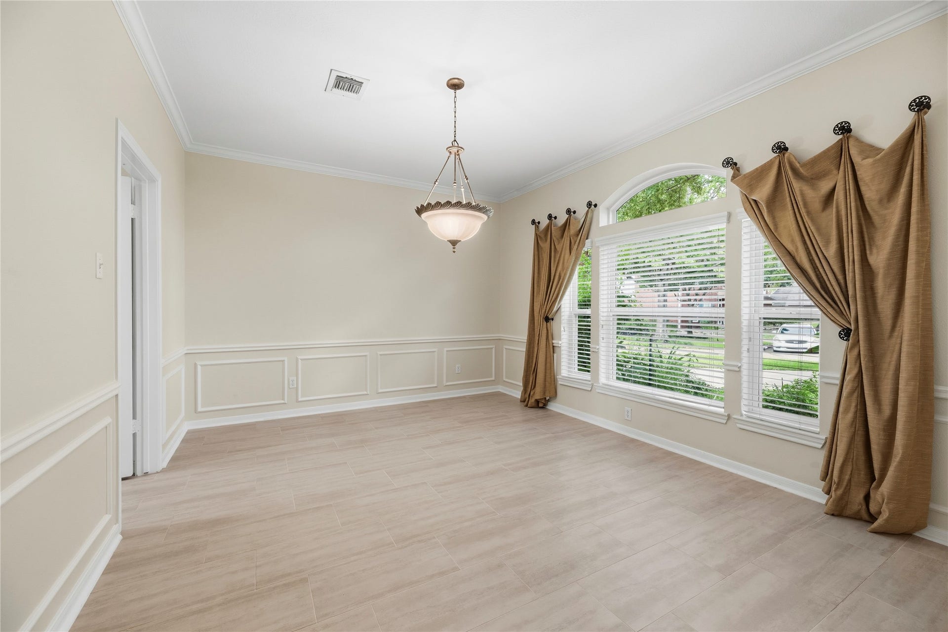 The formal dining room.