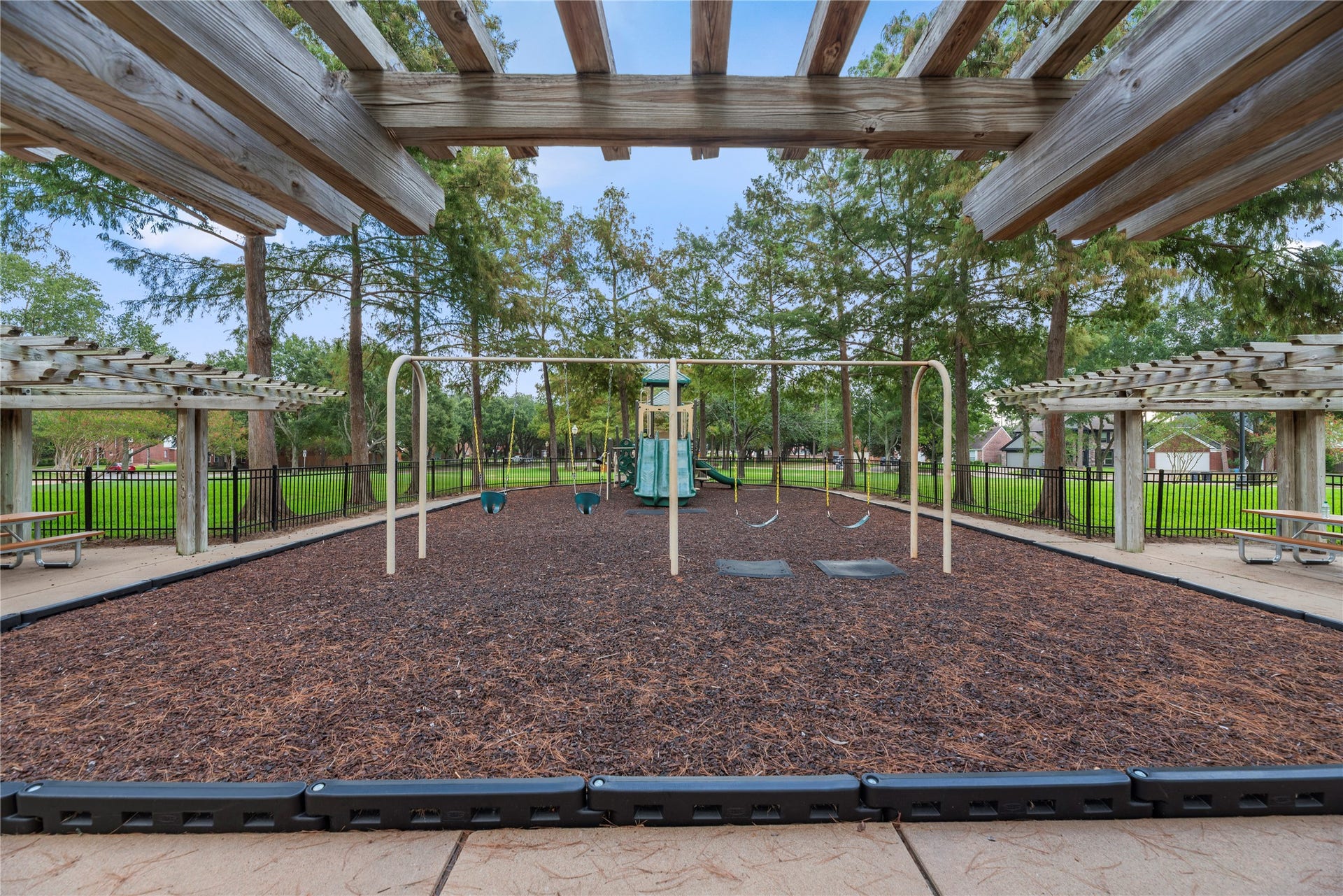 Charming community playground nearby.
