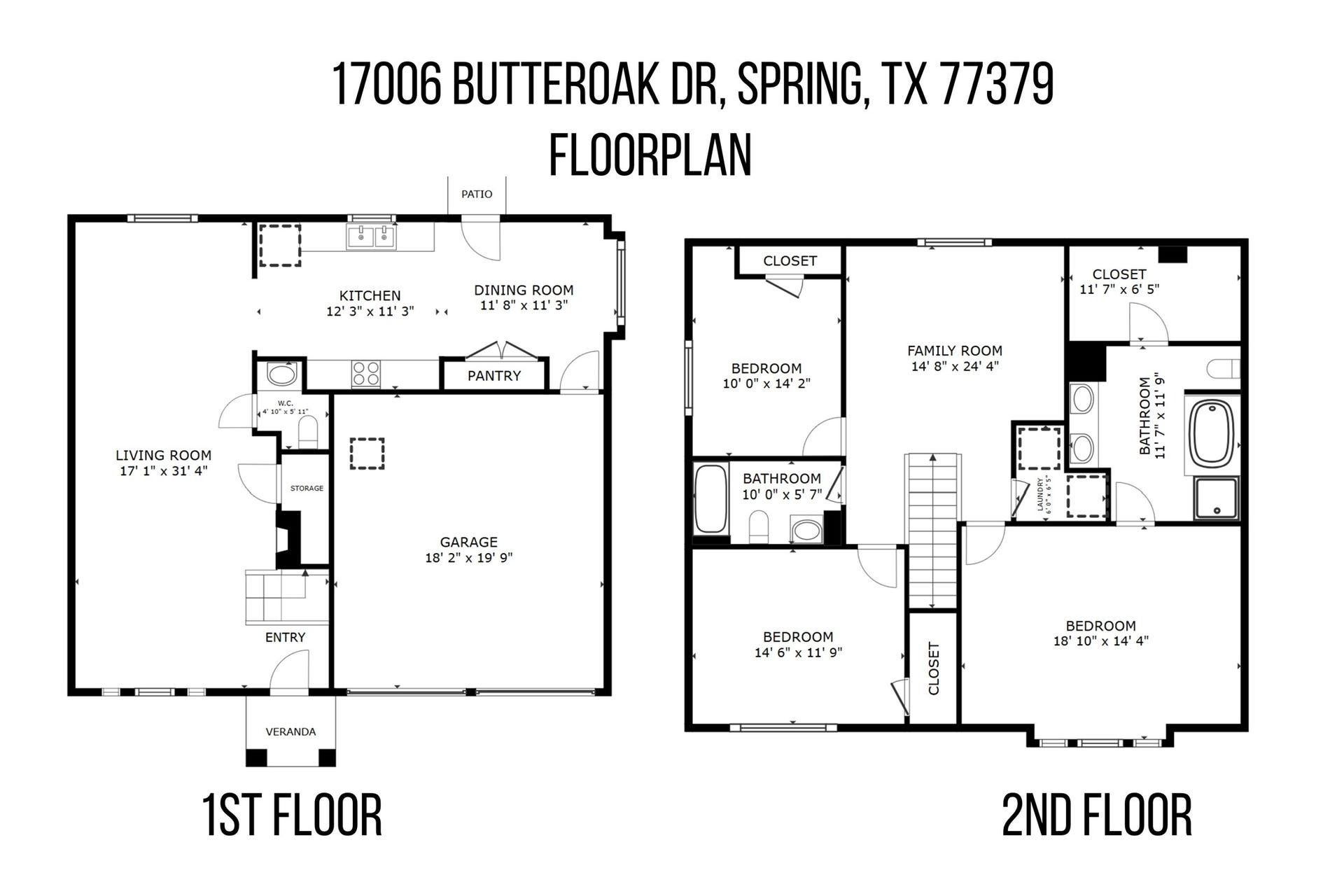 17006 Butteroak Drive, Spring, TX 77379 Thoughtfully designed for everyday living, this spacious two-story floor plan offers
generous gathering spaces downstairs, comfortable bedroom retreats upstairs and
plenty of flexibility for
entertaining, relaxing and making the home your own.