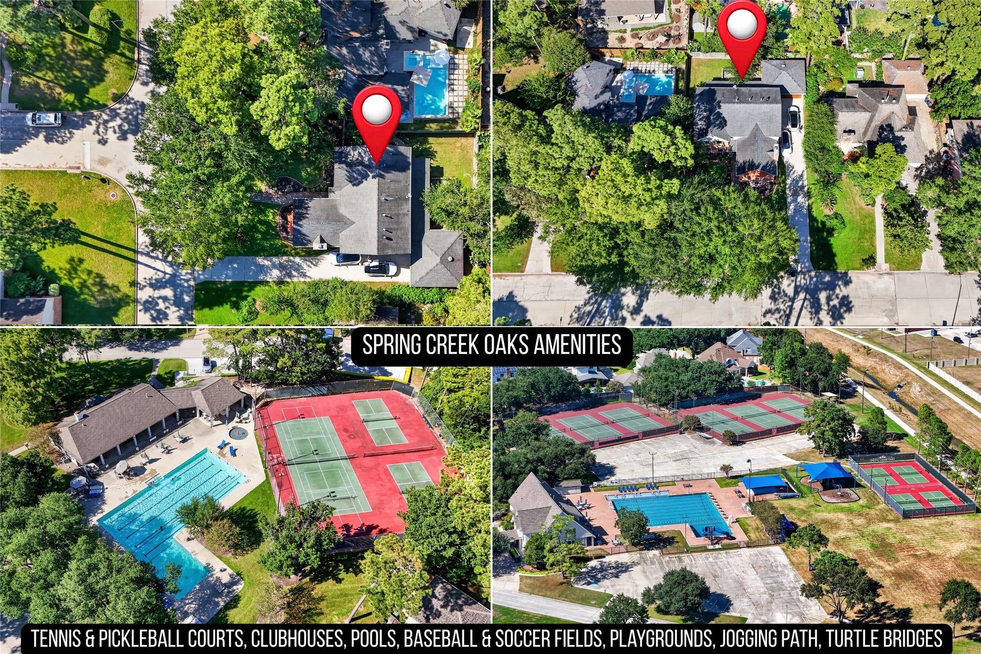 17006 Butteroak Drive, Spring, TX 77379 Enjoy the lifestyle Spring Creek
Oaks is known for, with neighborhood pools, tennis and
pickleball courts, playgrounds,
jogging paths, athletic fields and clubhouse amenities just minutes from home.