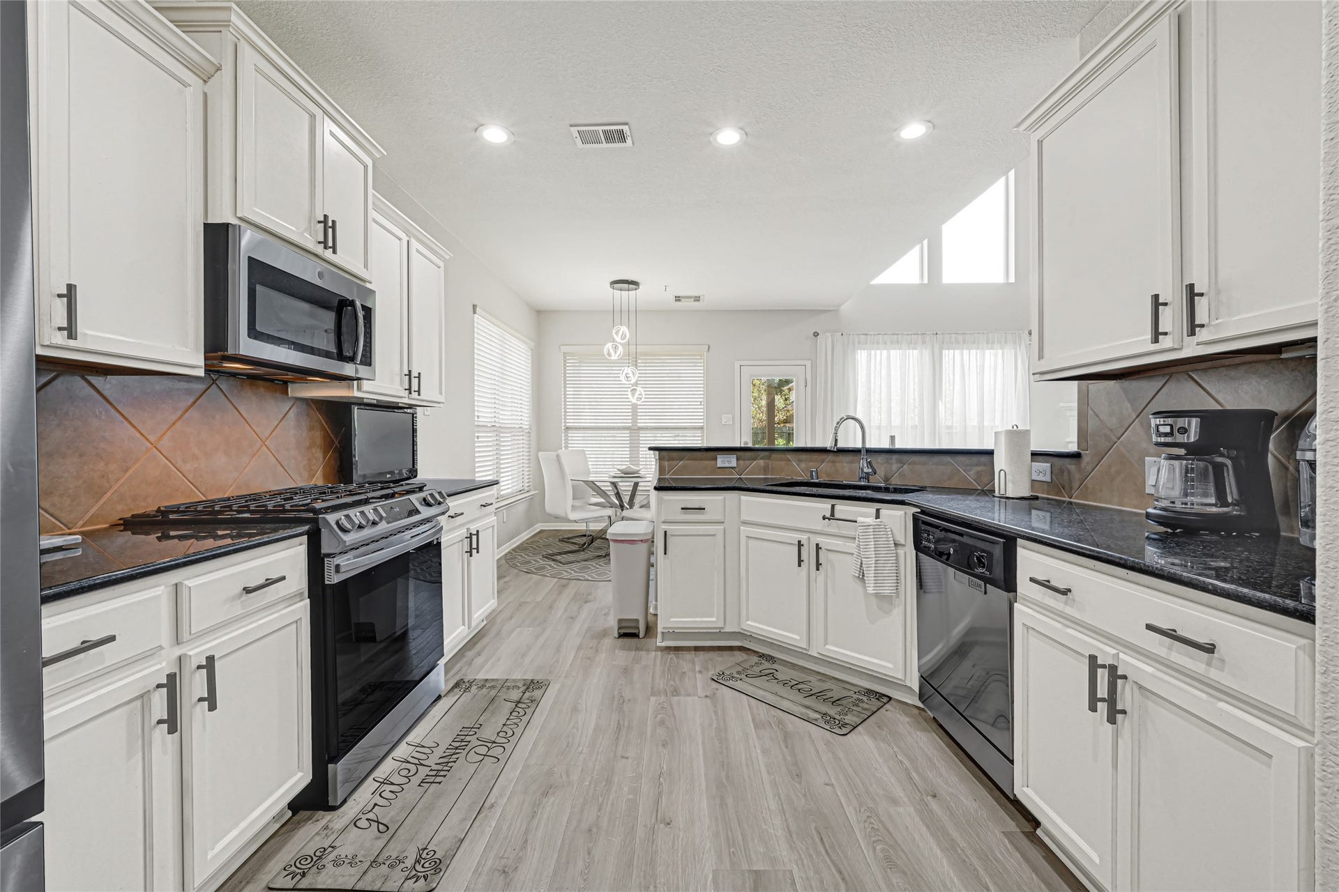 Another view of the open kitchen.