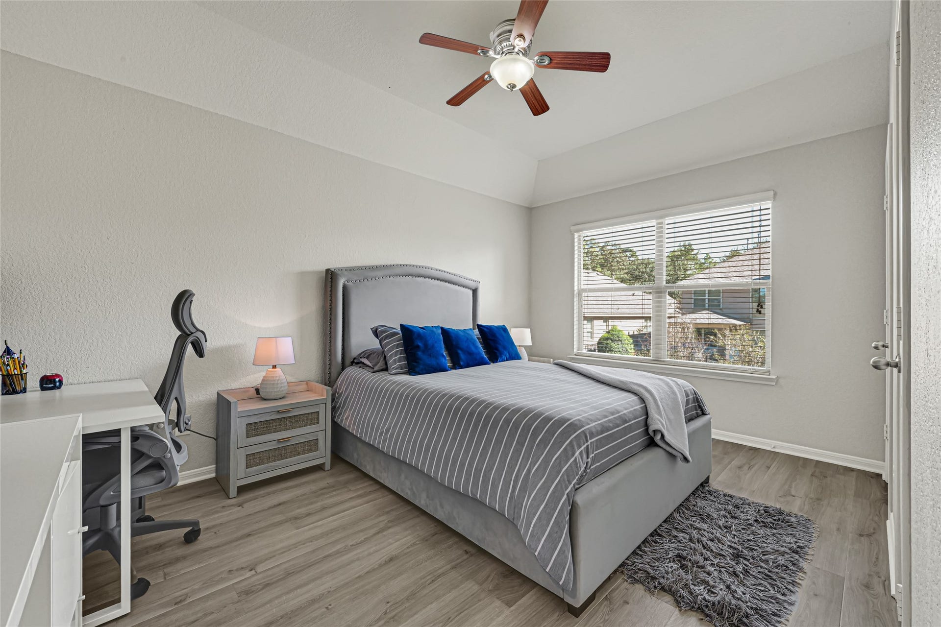 Another secondary bedroom upstairs. All room sizes are large with tall ceilings.