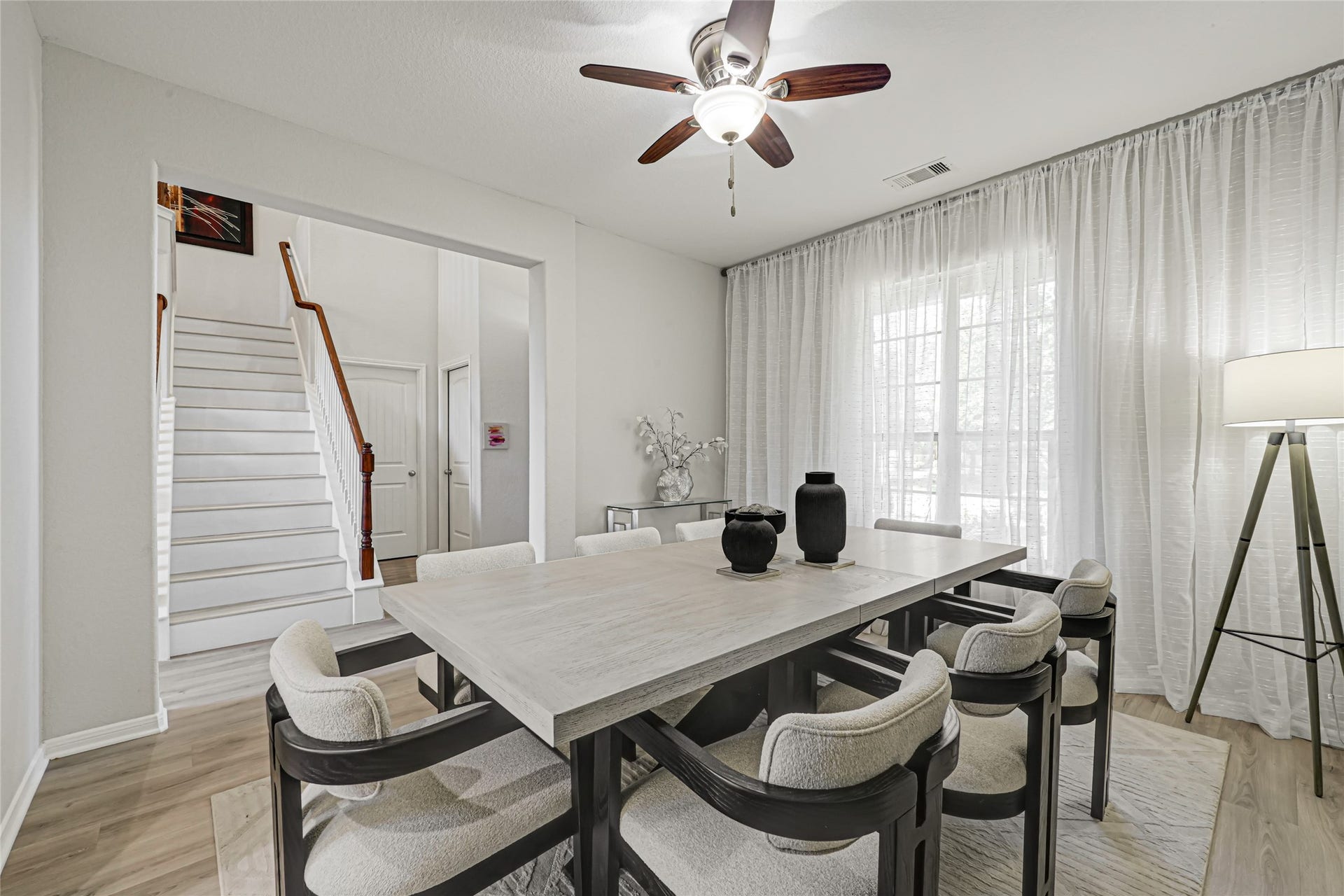 Another view of the dining room/flex space, optional study.