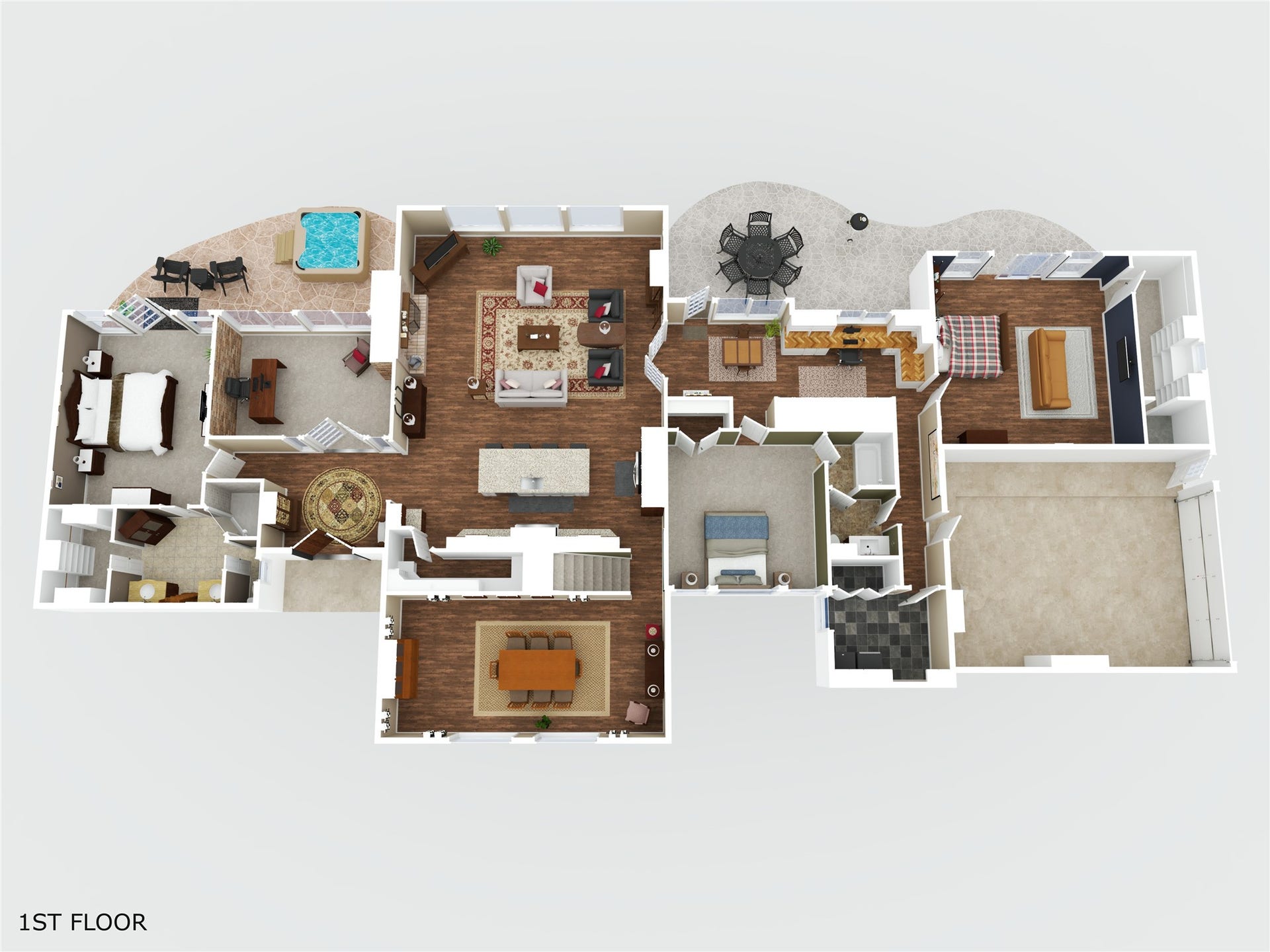 1st Floor Plan. All Information Deemed Reliable but not Guaranteed.