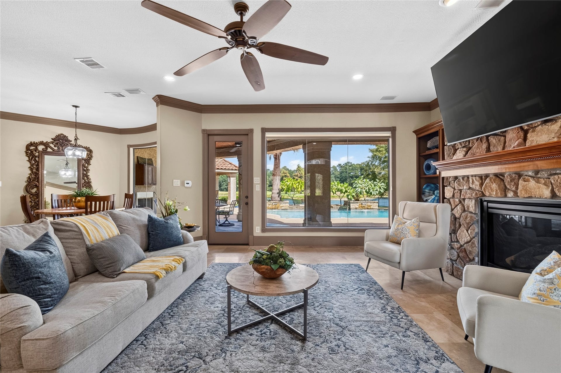 The view is just as stellar from the living area.