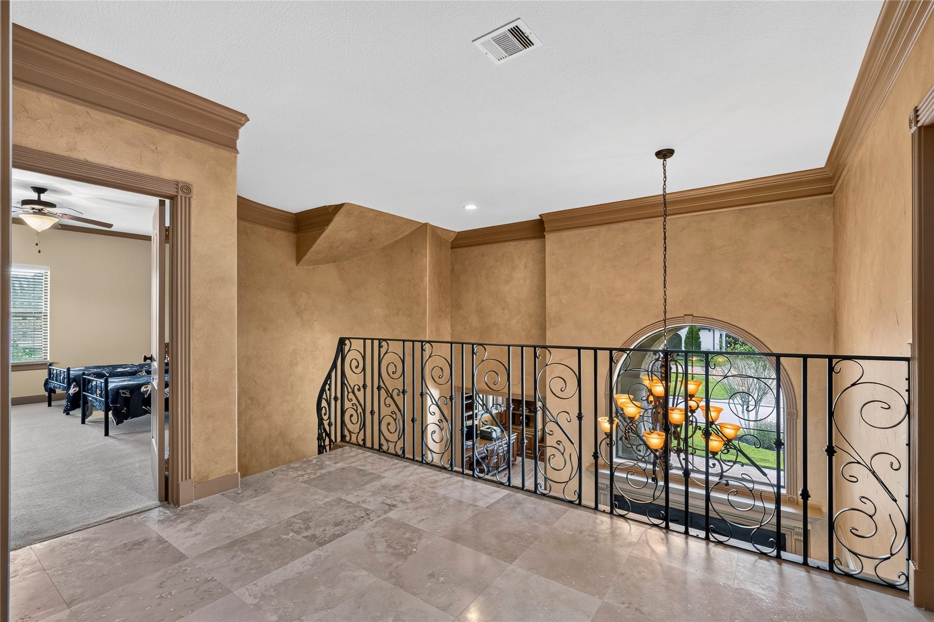 view from upstairs landing
