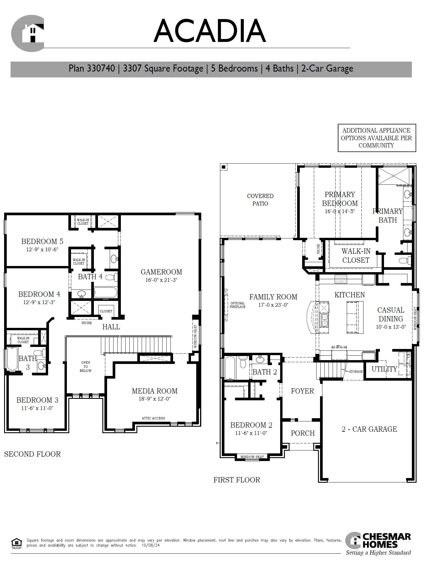 12325 Radnor Drive, Texas City, TX 77591 Acadia Floorplan