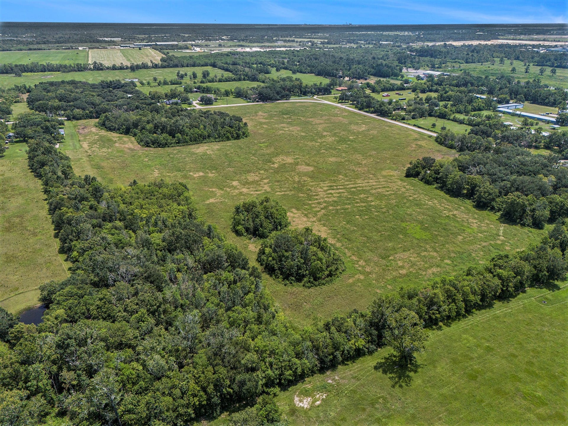 West property line looking east