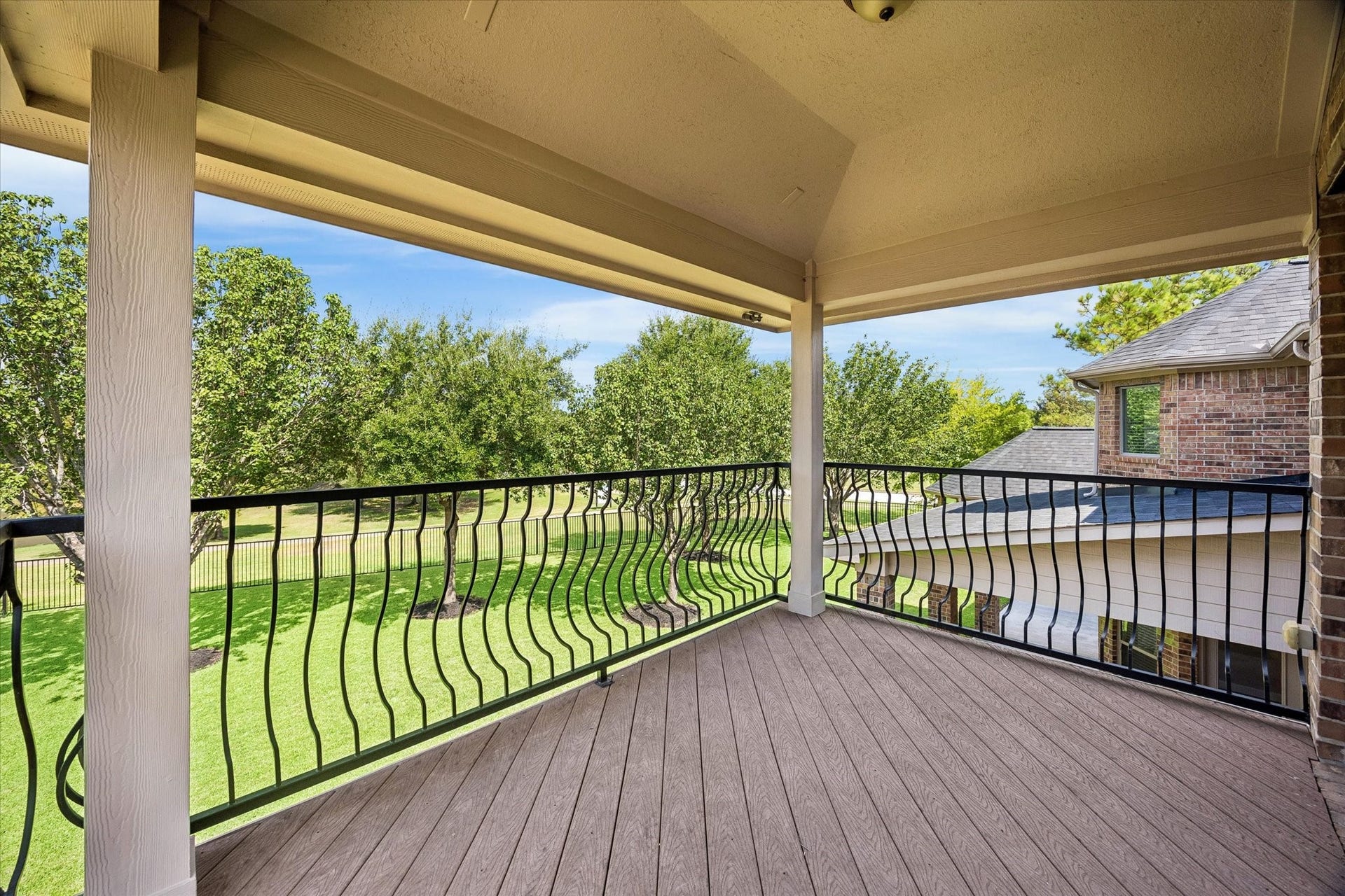 18715 N Thomas Shore Drive, Cypress, TX 77433 View from the private upstairs balcony