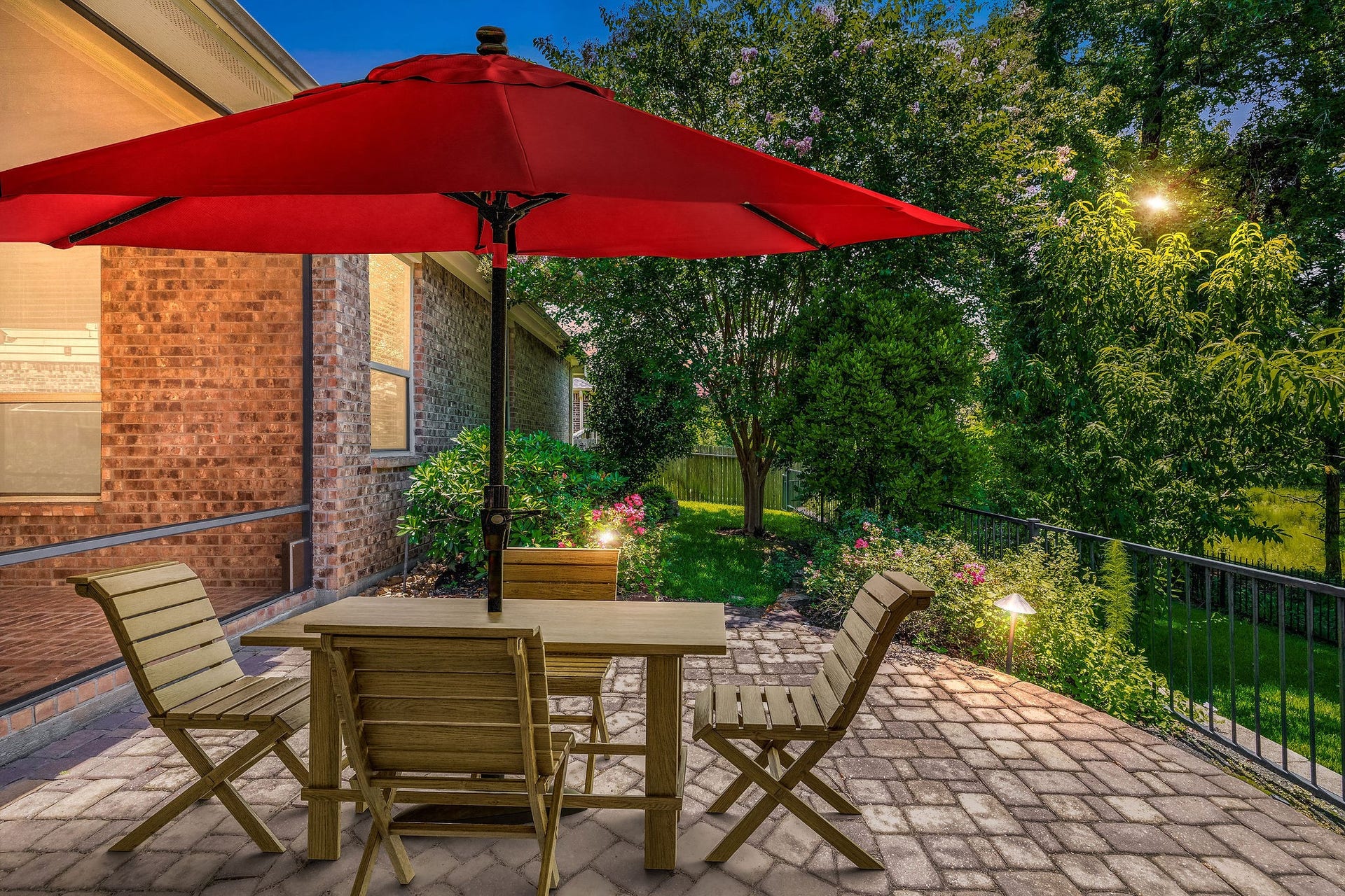 3573 Falcon Way, Conroe, TX 77304 Virtually staged back patio.
