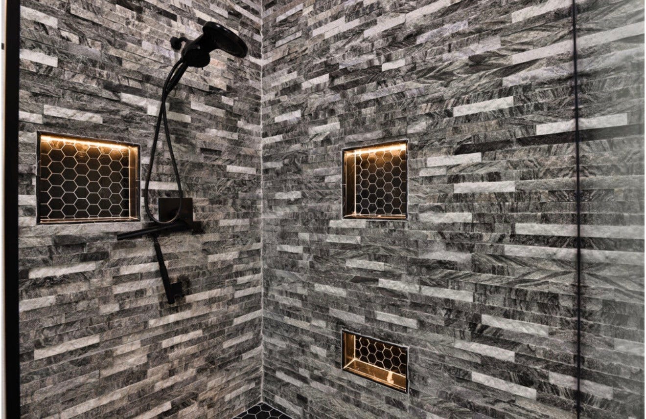 2831 Hazy Hillside Court, Houston, TX 77345 Custom tile and lighting