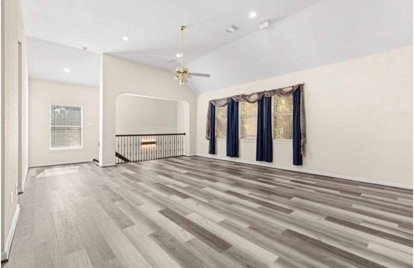 2831 Hazy Hillside Court, Houston, TX 77345 Living area / game room upstairs