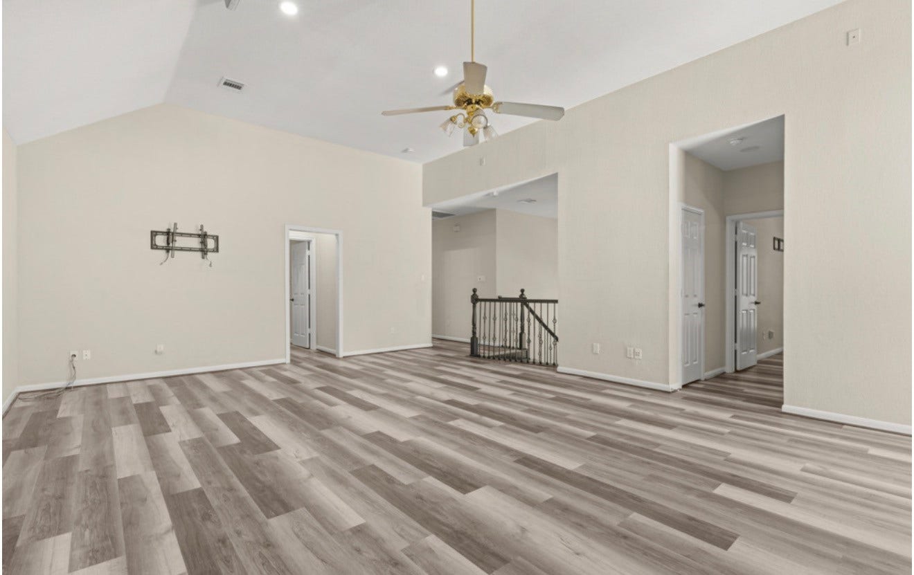 2831 Hazy Hillside Court, Houston, TX 77345 Living area / game room upstairs