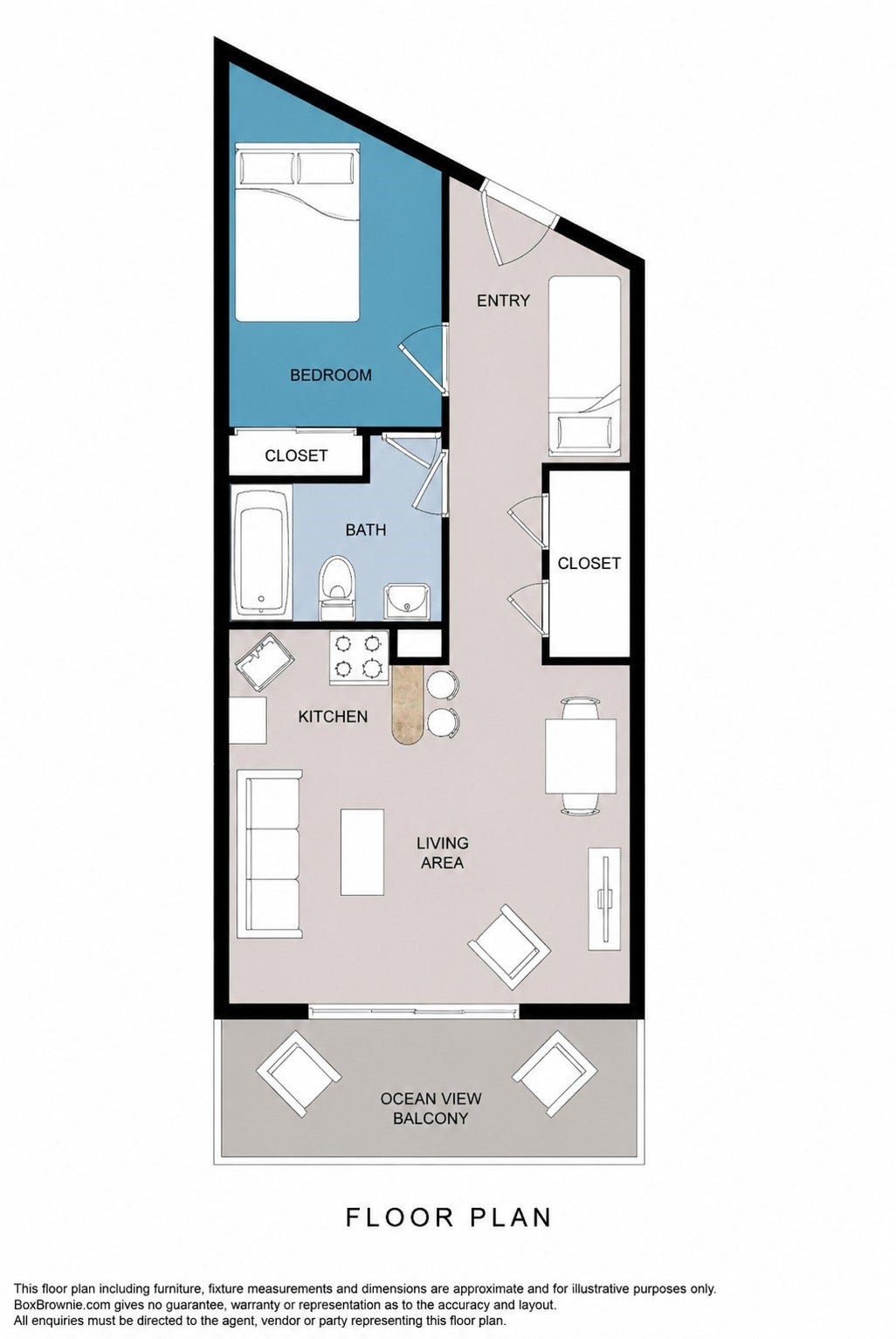 6102 Seawall Boulevard, #224, Galveston, TX 77551 Floor Plan