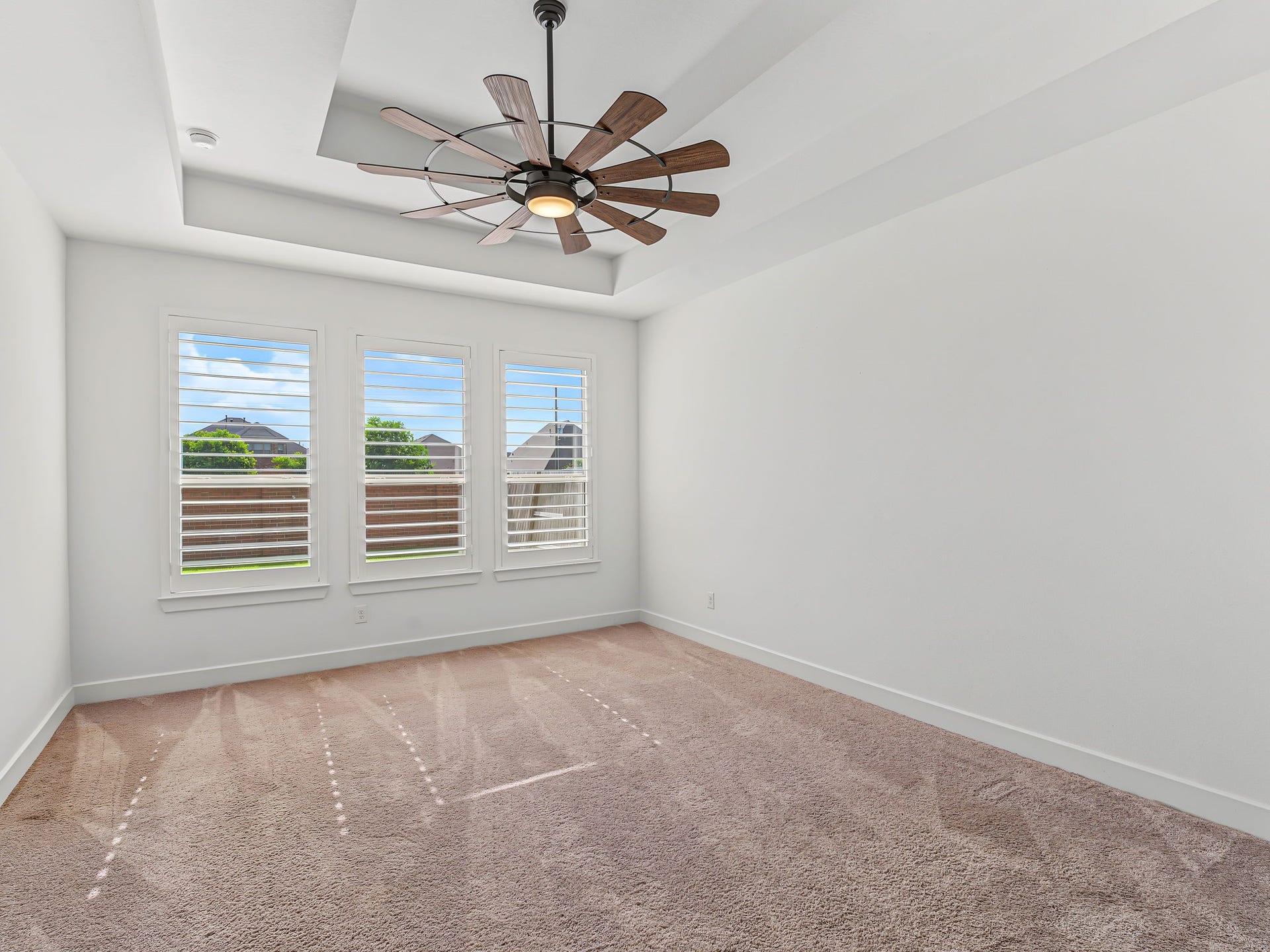 8730 Flounder Rosa Lane, Cypress, TX 77433 Spacious master bedroom with coffered ceiling