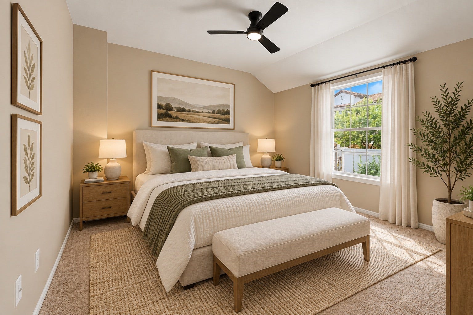794 Thicket Lane, Houston, TX 77079 Virtually staged secondary bedroom.