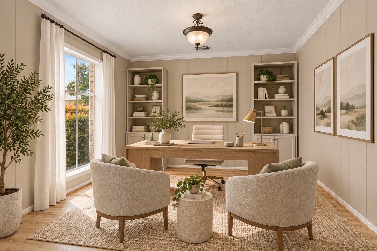 794 Thicket Lane, Houston, TX 77079 Virtually staged office.
