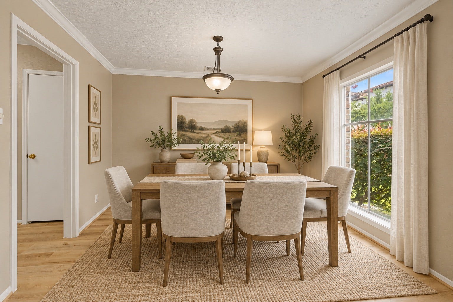 794 Thicket Lane, Houston, TX 77079 Virtually staged dining room.