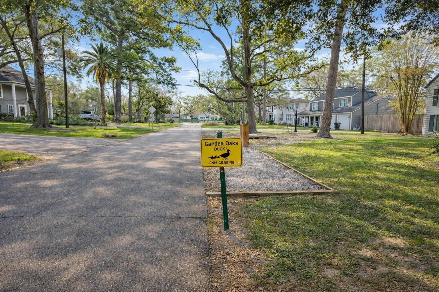 320 W 32nd Street, Houston, TX 77018 Duck crossing ahead. Only two story homes only on this block of Azalea per deed restrictions keeps the streetscape balanced and gives the whole block a storybook neighborhood feel. It is the kind of place where kids play outside and everyone knows the ducks. There are loads of mature trees, and plenty of room for bikes, scooters, and backyard fun.