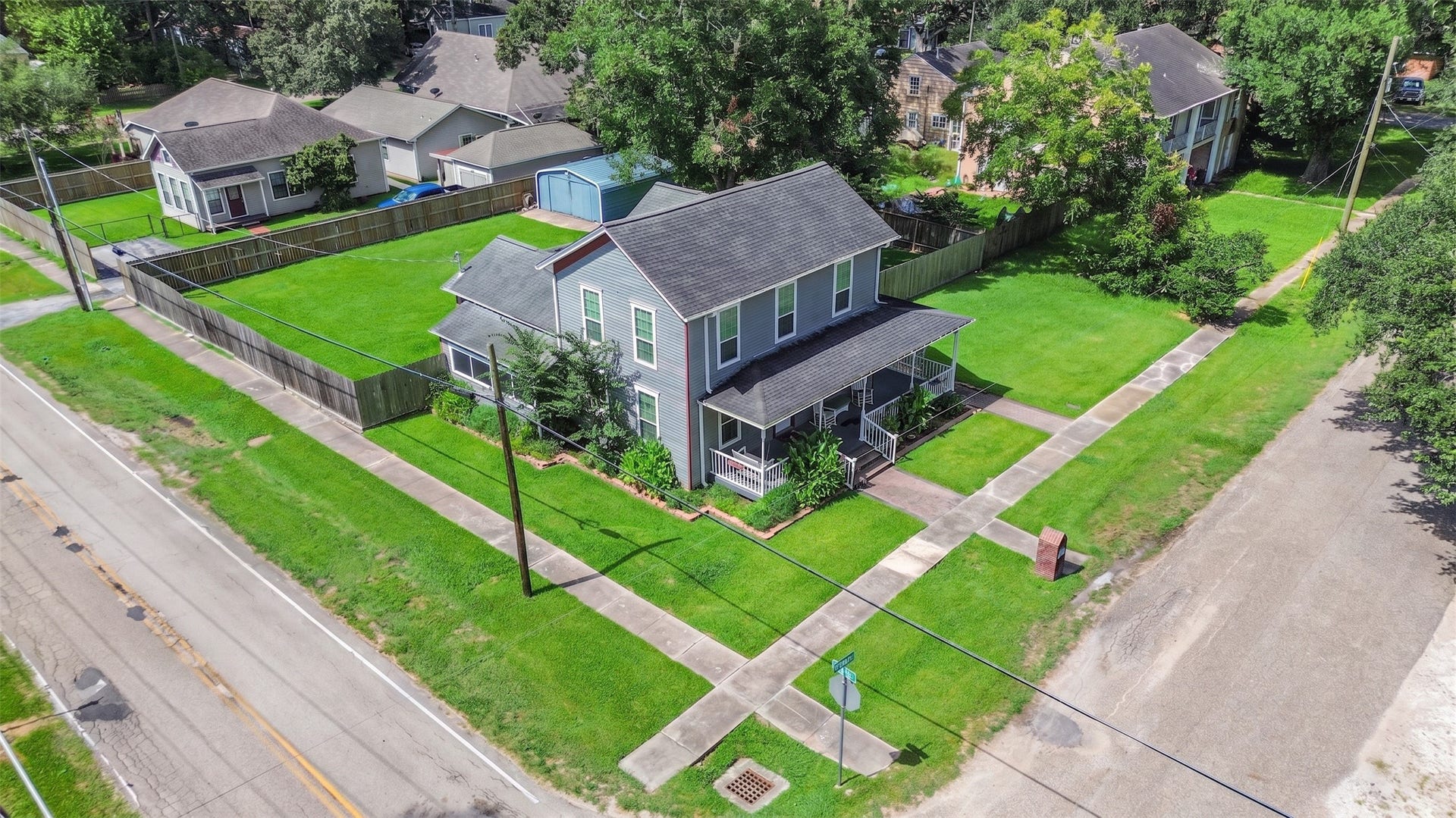 503 W Blum Street, Alvin, TX 77511 Oversized corner lot offers exceptional visibility, space and flexibility.