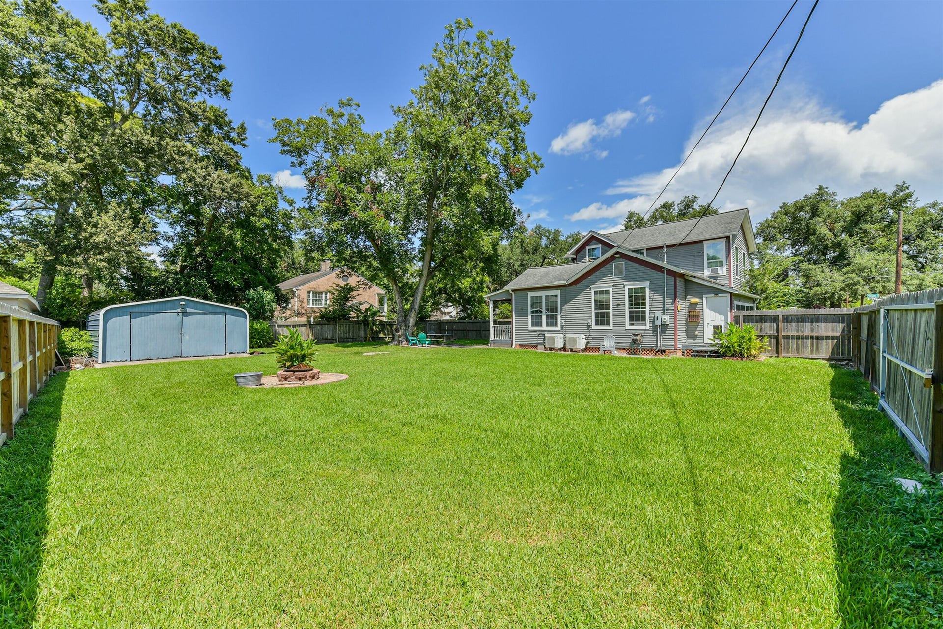 503 W Blum Street, Alvin, TX 77511 Expansive backyard gives this historic corner property plenty of room to enjoy outdoors.