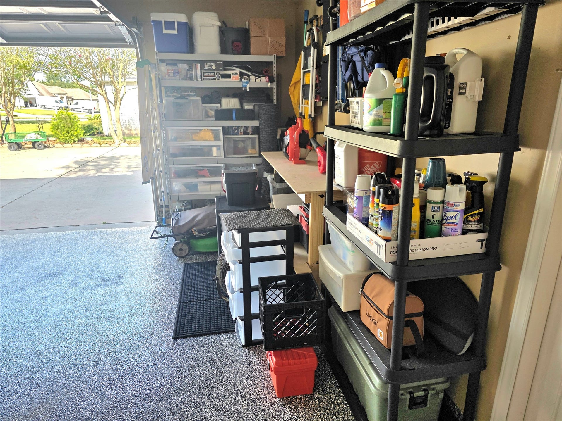 220 April Waters Drive W, Montgomery, TX 77356 Space for a golf cart where the owners currently have storage shelves