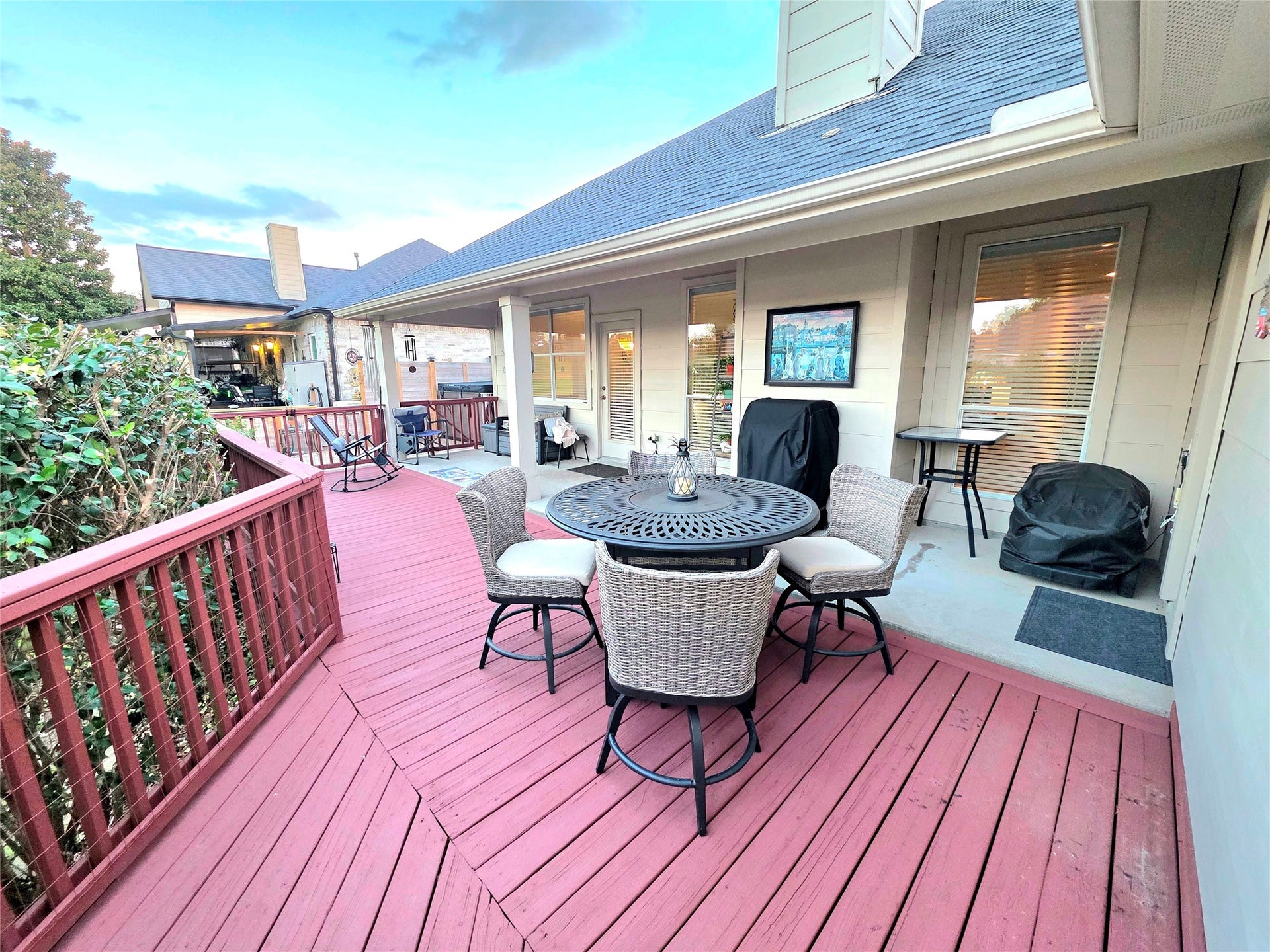 220 April Waters Drive W, Montgomery, TX 77356 The deck just keeps going!